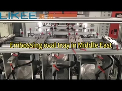 آلية بالكامل سهلة الاستخدام أوراق الألومنيوم الحاوية الغذائية المستخدمة مرة واحدة صنع آلة LK-T80