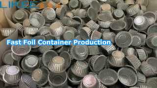 تشغيل آلة تصنيع حاويات رقائق الألومنيوم LK-T63