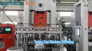 ماكينة تصنيع صينية الديك الرومي من رقائق الألومنيوم LK-T80