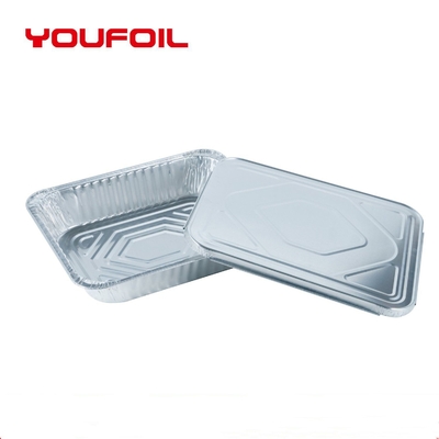 شراء حاوية رقائق الألومنيوم يمكن التخلص منها في الميكروويف نصف حجم عموم مع غطاء online manufacture
