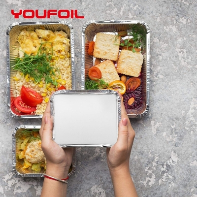 شراء حار بيع مستطيلة الألومنيوم احباط حاوية 1LB مع غطاء online manufacture
