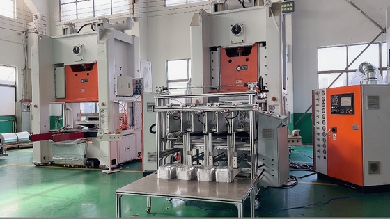 شراء LK-T80 آلة تثقيب رقائق الألومنيوم لحاويات الطعام بمحرك سيمنز خط الإنتاج online manufacture