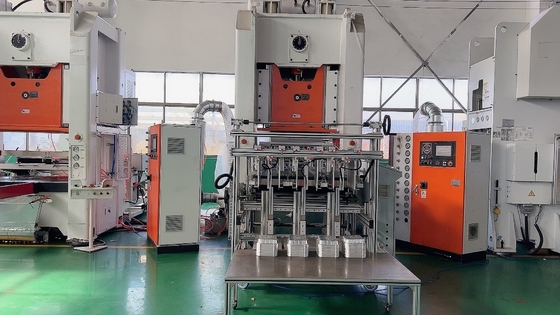 شراء خط إنتاج حاوية رقائق الألومنيوم 0.8Mpa هوائي عالي السرعة online manufacture