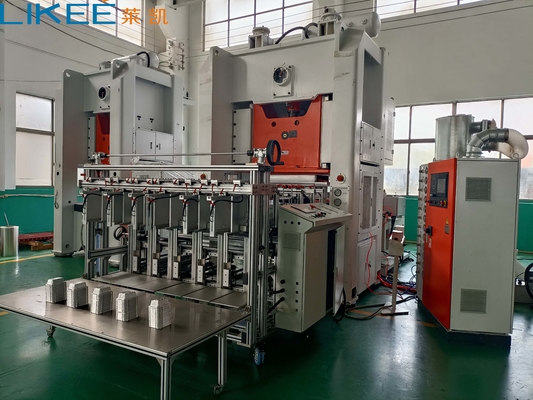 شراء الكفاءة سيمنز موتور ميتسوبيشي PLC التحكم آلة صنع حاوية ورق الألومنيوم online manufacture
