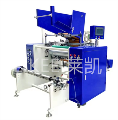 شراء سيمنز PLC التحكم في 6 عمود تغيير تلقائي الألومنيوم ورق القطع لفة آلة إعادة التلف online manufacture