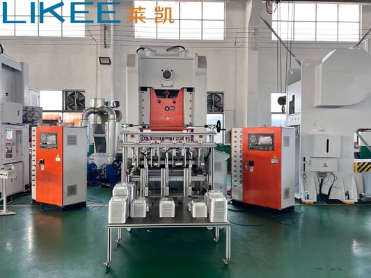 شراء آلة صنع حاويات من ورق الألومنيوم مع 3 خطوط T63 online manufacture