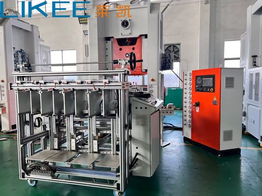شراء LK-T80 Aluminum Foil Container Making Machine with 35-70 Strokes Per Minute for Square Tray Production and 80ton Press Capacity online manufacture