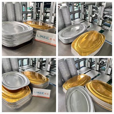 شراء LK-T80 Food Container Punching Machine Automatic Food-Safe Fish Pan Forming Machine online manufacture