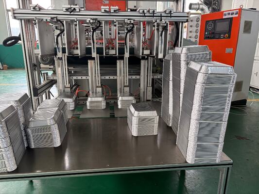 شراء LK-T80 آلة صنع حاويات الطعام من رقائق الألومنيوم المستديرة الشكل 8011 بلون فضي online manufacture