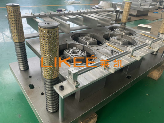 شراء 3 مقصورة 60 HRC حاوية رقائق الألومنيوم يموت لصينية التخلص منها online manufacture