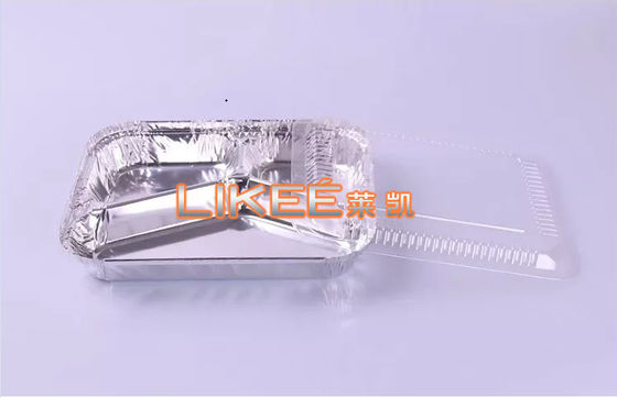 شراء حاوية طعام من رقائق الألومنيوم بلون فضي 1800 مل مقصورة متعددة online manufacture