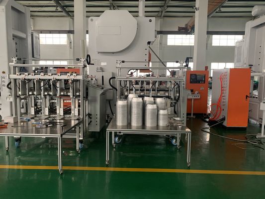 شراء LK-T63 Aluminum Foil Container Making Machine for Thin Foil (0.03-0.08mm) Production online manufacture