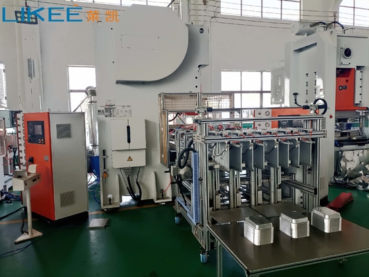 LK-T63 Aluminum Foil Container Making Machine Siemens Motor C Type Hydraulic Press