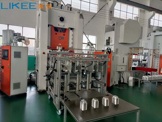 80TON H-Type 4-5 Cavities SIEMENS المحرك آلة حاويات الطعام من ورق الألومنيوم