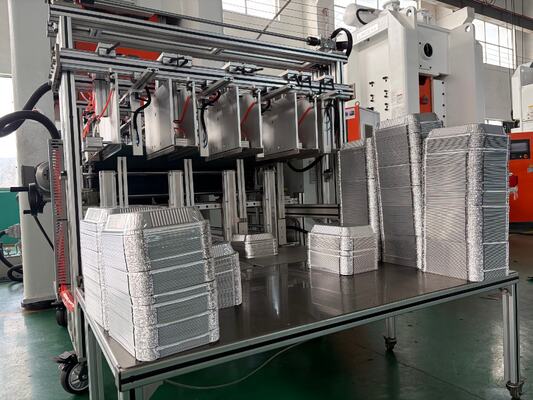 LK-T80 الآلي 3003 سبيكة مرة واحدة 450ml الألومنيوم أخذ خارج حاوية صنع آلة