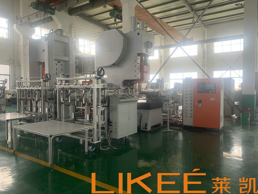 آلة صنع حاويات رقائق الألومنيوم 63 طن آمنة للاستخدام في المجمد صينية مستطيلة كاملة الحجم للشواء